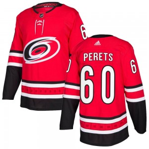 Youth Adidas Carolina Hurricanes Yaniv Perets Red Home Jersey - Authentic